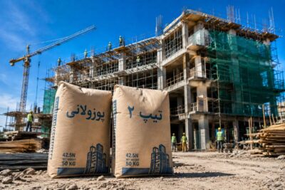 🏗 تفاوت حیاتی سیمان تیپ ۲ و پوزولانی؛ کدام یک برای پروژه شما اقتصادی‌تر و ایمن‌تر است؟